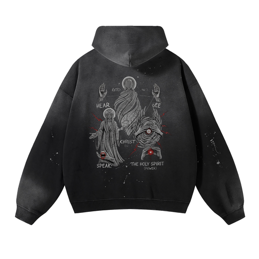 Origin 1:27,Trinity,GOD,HOLY SPIRIT,CHRIST,Son,See,Hear,Taste,Perfection